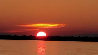 Sunset and full moon at Loch Sport Victoria Australia