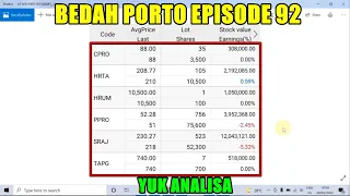✍ Bedah portofolio saham Episode 92 - YUK ANALISA potensi dari CPRO HRTA HRUM PPRO SRAJ TAPG