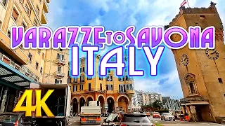 ITALY, Varazze to Savona (4K): Scenic Drive along the Ligurian Riviera