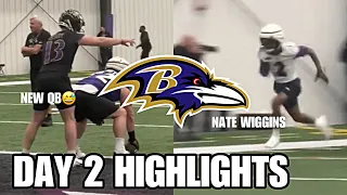 Baltimore Ravens Rookie Minicamp Day 2 Highlights; Nate Wiggins Showing Off 4:28 SPEED in Drills 😳