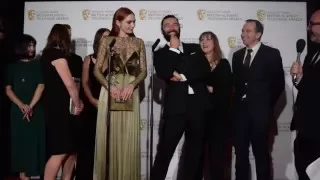 Aidan Turner and the cast of Poldark interviewed at the 2016 BAFTA TV Awards