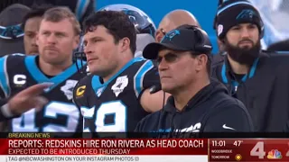 Ron Rivera as the new head coach for the Washington Redskins