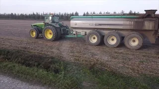 épandage de fumier ferme M B Loiselle