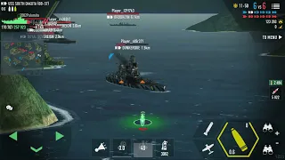 Battle of warships - USS South Dakota  Kaboom