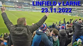 LINFIELD V LARNE FOOTAGE- Irish League, 23.11.2022