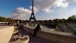 A Paris walk through the Trocadero to the Eiffel, 4K UltraHD