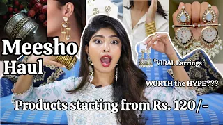 Huge MEESHO Haul || Trying out VIRAL Jewellaries || #meeshoshopping #meeshofinds #meeshohaul #meesho