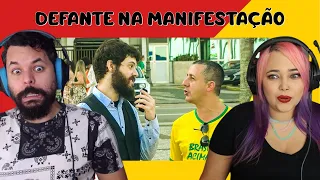 REPÓRTER DOIDÃO | FUI NA MANIFESTAÇÃO PRÓ BOLSO E VEJA NO QUE DEI (DIOGO DEFANTE)  ‹ REACT ›