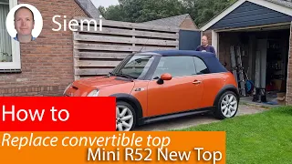 How to replace Mini Cooper convertible top R52 and R57