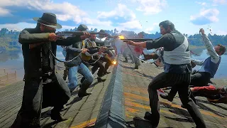 NPC Wars in Slow Motion | Red Dead Redemption 2 NPC Wars 102