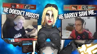 Twitch Streamers reaction to me killing them with Widowmaker/Hanzo - Overwatch