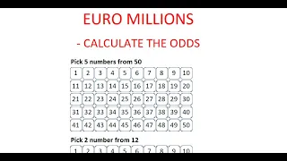 How to Calculate the Odds of Winning EuroMillions - Step by Step Instructions - Tutorial