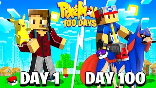 I SPENT 100 DAYS IN MINECRAFT PIXELMON... *FULL MOVIE*