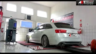 Audi A6 3.0TDI 204LE AET CHIPtuning Referencia Video 4x4 DYNO Teljesítménymérés