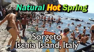 Natural Hot Spring in Baia di Sorgeto, Ischia Island, Italy