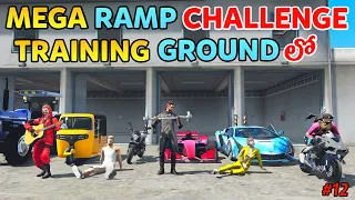 Mega Ramp Challenge In Gta 5 | Gta 5 In Telugu | Gta x Freefire | Comedy EP #12