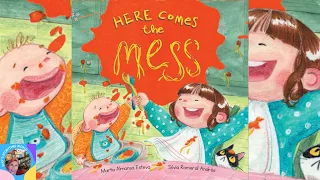 😂Here Comes the Mess📚A Kids Read Along Storybook in HD