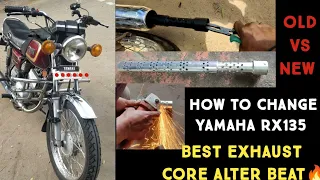 How to change Yamaha Rx 135 exhaust beat 🔥new core changing video 🔥 Sri Balaji 🌍❤️