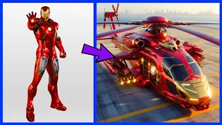 AVENGERS But HELIKOPTER 🚁VENGERS 🔥 All Characters (marvel & DC) 2024💥