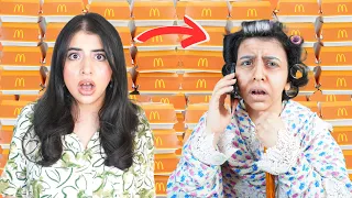 طلبت ١٠٠ وجبة بصوت الجدة 👵🏻 | رد فعل الموظفين صدمني !! 😱