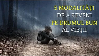 5 MODALITĂȚI DE A TE ȊNTOARCE PE DRUMUL CEL BUN,ORI DE CȂTE ORI VEI RĂTĂCI PE CĂRĂRILE VIEȚII.