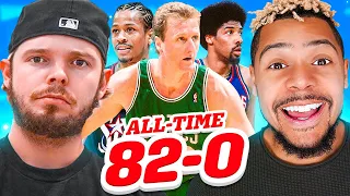 2 vs 2 ALL-TIME 82-0 NBA Team Challenge!