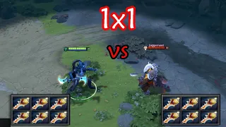 Phantom Assassin vs Juggernaut with 6x Divine Rapier | 30 lvl | Who'll Beat? Guess?  #dota2 #wodota2