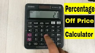 How to Calculate Percentage Off Price in Calculator