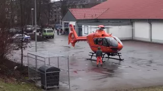 Eurocopter EC-135 Start Rettungshubschrauber Hamburg Rothenburgsort