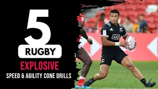 5 Explosive Rugby Speed & Agility Cone Drills to get FASTER | The Rugby Speed Coach