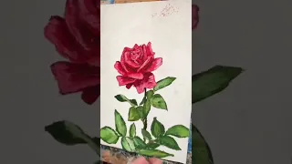 Роза маслом. Рисовать маслом. Roses 🥀 oil painting #roses #роза