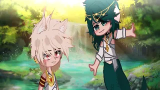 Kacchan!! || BakuDeku || Meme || MHA || Mythical AU ||  Mermaid! Deku & Wolf! Bkg || Gacha Club ||