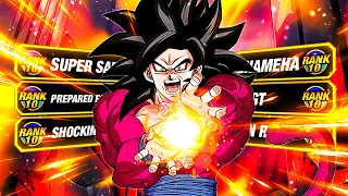 RIDICULOUS EZA POWER!! LEVEL 10 LINKS 100% RAINBOW STAR EZA STR SSJ4 GOKU! (DBZ: Dokkan Battle)