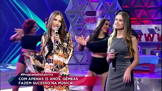 Júlia & Rafaella cantam o sucesso Paredes Pintadas no Programa da Sabrina