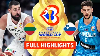 Lithuania 🇱🇹 vs Slovenia 🇸🇮 | Full Game Highlights | FIBA Basketball World Cup 2023