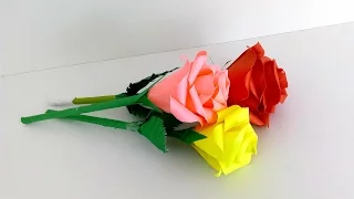 цветы из бумаги как сделать розу из бумаги своими руками Paper flowers