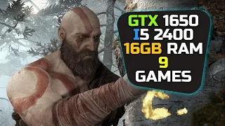 GTX 1650 + I5 2400 & 16gb Ram - Test In 9 Games