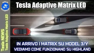 Arrivano i Matrix LED su Tesla Model 3/Y - Vediamo come vanno su Highland (update 2024.2)