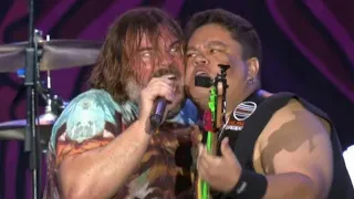 Júnior Bass Groovador encontro com Jack Black no Rock in Rio