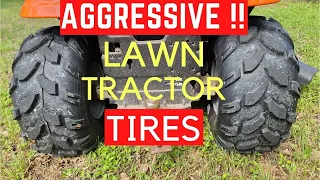 AGGRESSIVE !! LAWN TRACTOR TIRES