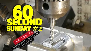 60 Second Sunday - Drilling on the round incl. end mill in a drill chuck - #SSS