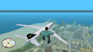 Grand Theft Auto: Vice City (Tommy fly with Airplane) Tommy Jumped on Airplane✈[Tommy fly Cheats]