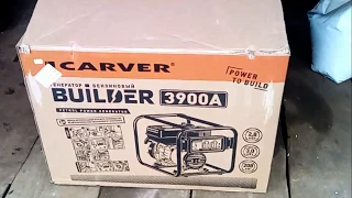 Генератор Carver PPG- 3900А BUILDER, распаковка , обзор .