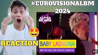 Baby Lasagna - Rim Tim Tagi Dim (Studio Session) Croatia 🇭🇷 | #EurovisionALBM  2024 | REACTION