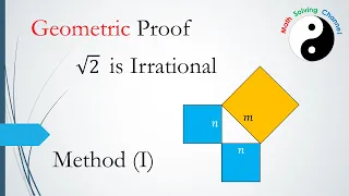 Geometric proof of sqrt(2) is irrational, NON-classic method 1