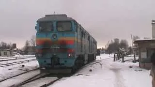 Тепловоз 2ТЭ116-1034 на ст. Тарту / 2TE116-1034 at Tartu station