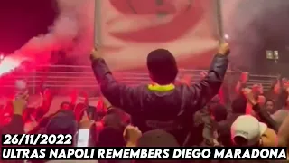 ULTRAS NAPOLI REMEMBERS DIEGO MARADONA || 26/11/2022