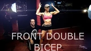 "Front Double Bicep" Kenny Wallach and IFBB Pro Gloria Faulls