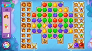 Gardenscapes Level 510 Super Hard Level All Goals Complete - Playrix Gameplay