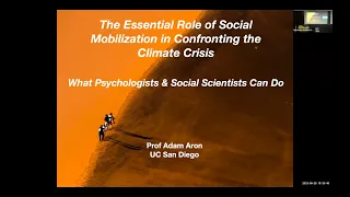 Why Social Mobilization Is Essential For Confronting the Climate Crisis & What Psychologists Can Do
